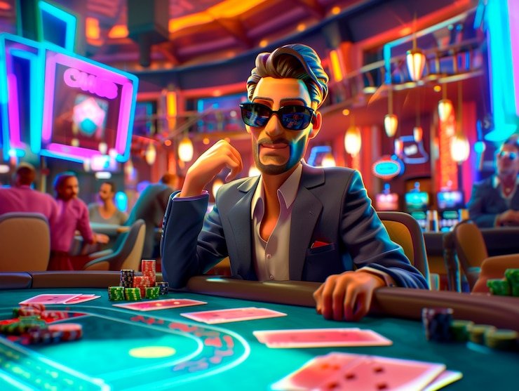 Blackjack table interface on mobile phone showing cards and betting area